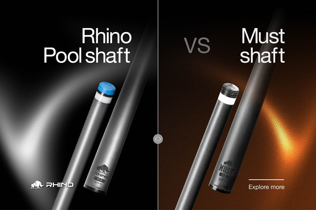 Rhino Pool Shaft vs. MUST Shaft: Which Carbon Fiber Pool Shaft Fits Your Game?