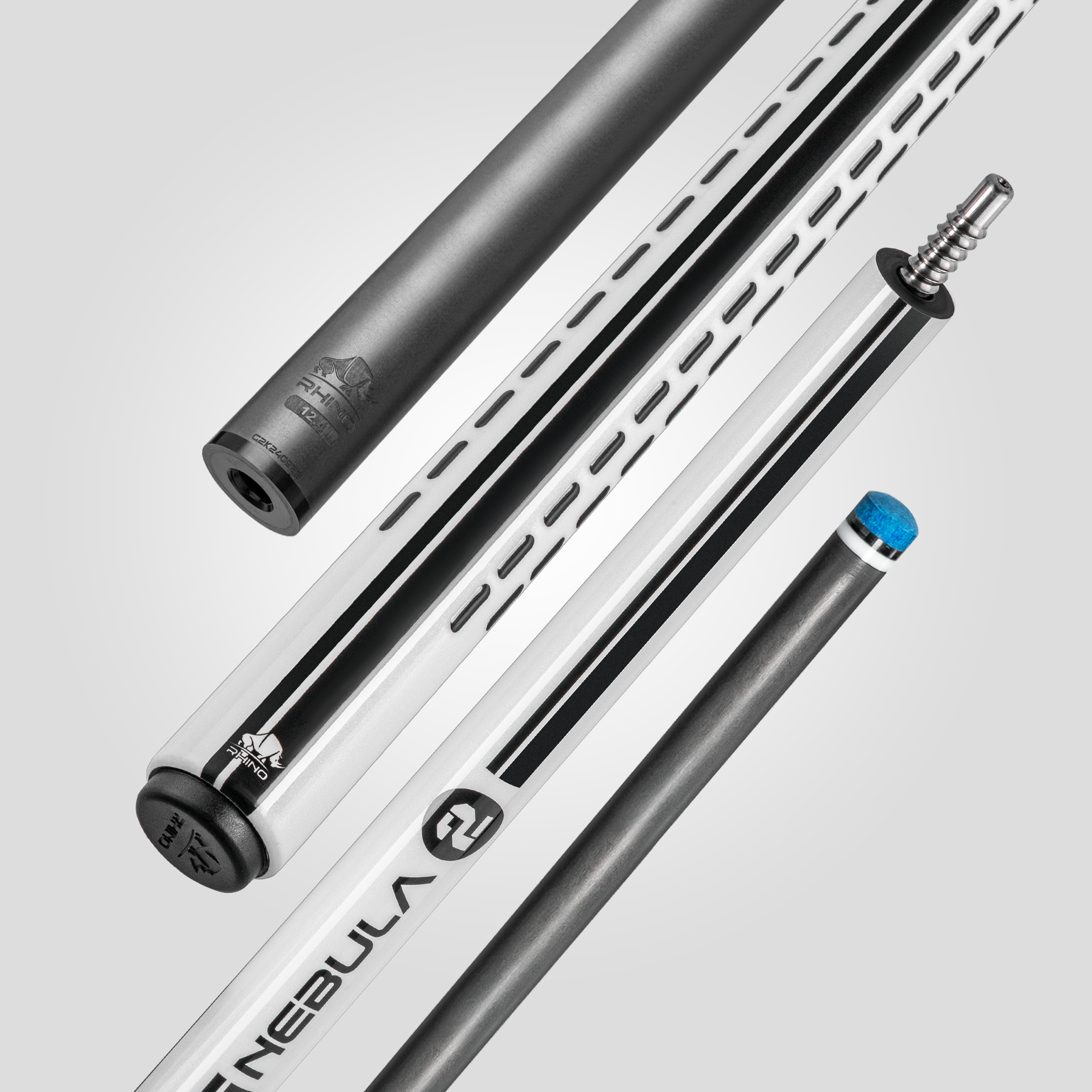 Nebula 2 Pool Cue - Pure White – Rhino Billiards