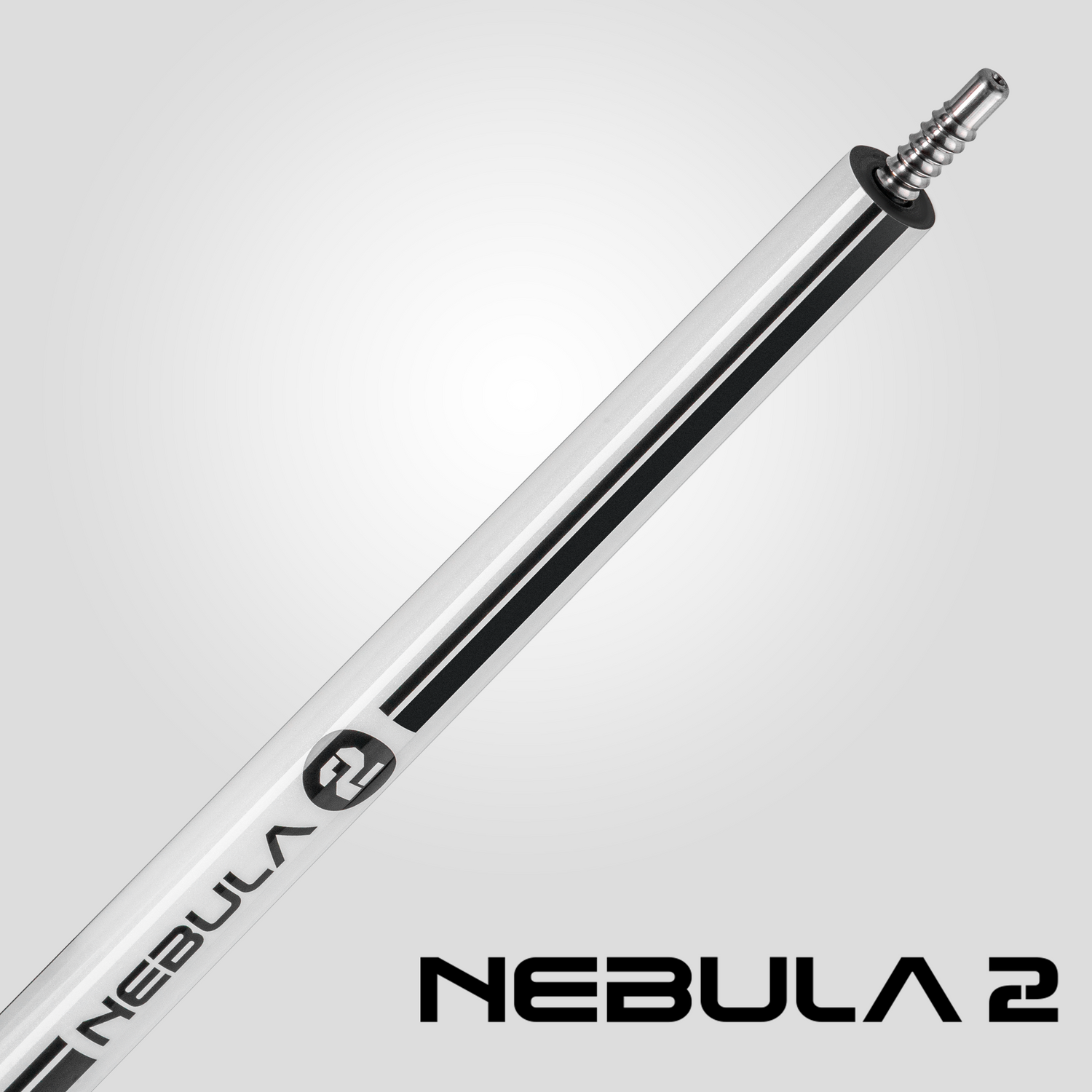 Nebula 2 Pool Cue - Pure White - 3D Grip