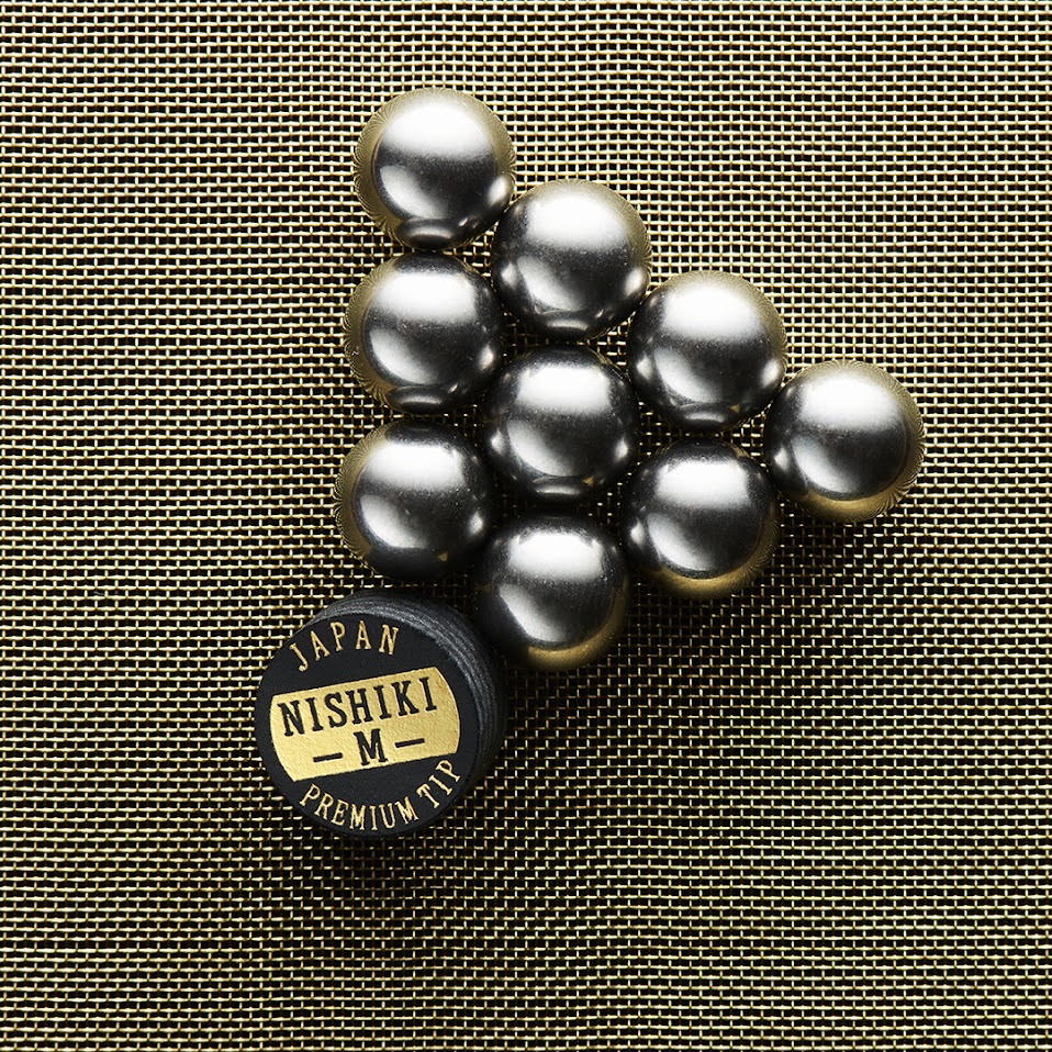 NISHIKI PREMIUM POOL CUE TIP - BLACK