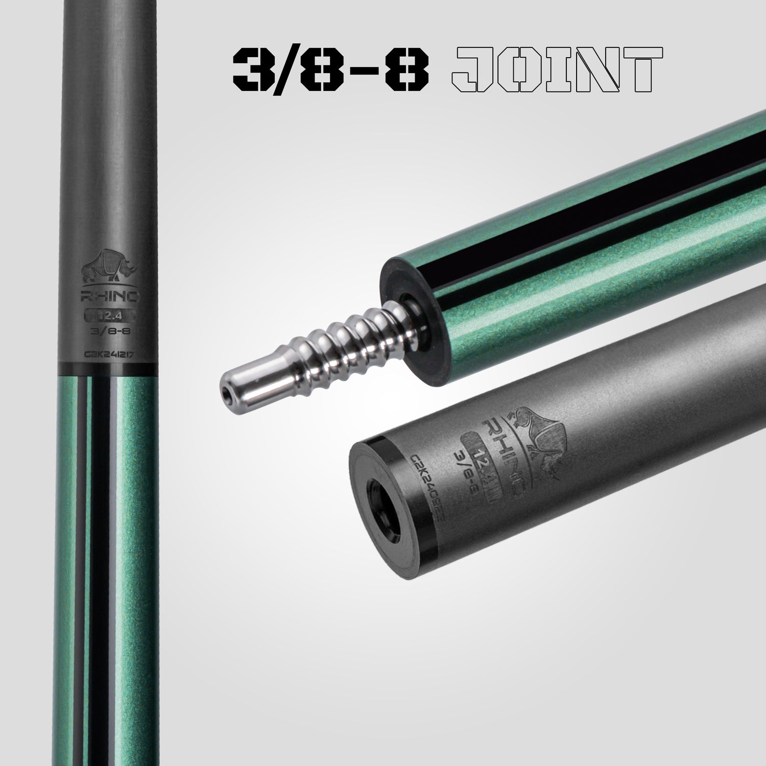 Nebula 2 Pool Cue - Ocean Green - 3D Grip