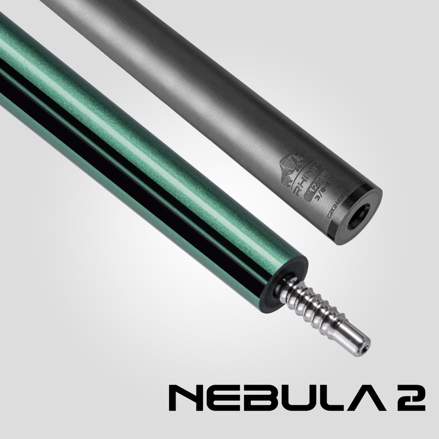 Nebula 2 Pool Cue - Ocean Green - 3D Grip