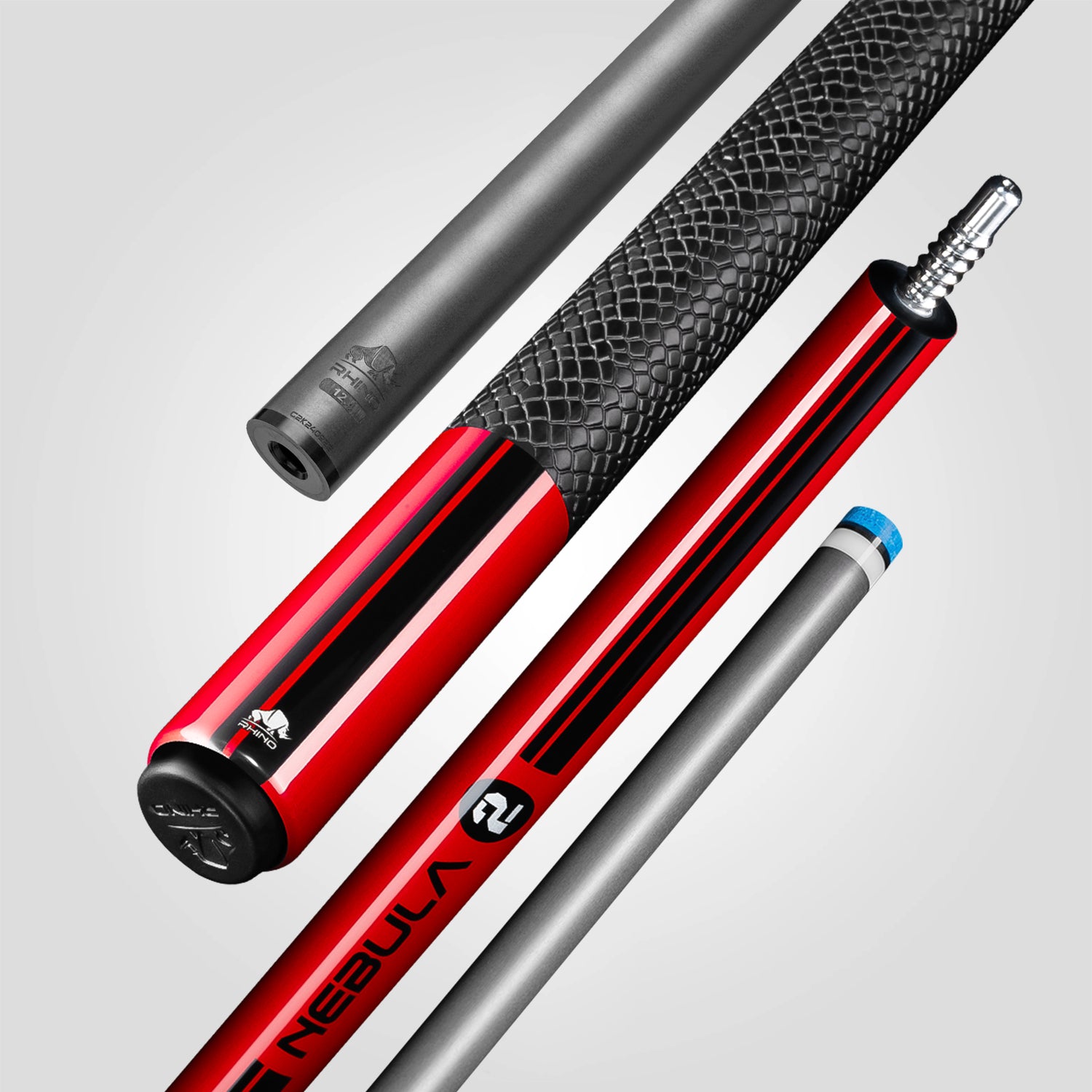 Nebula 2 Pool Cue - Crimson Red - Sport Wrap