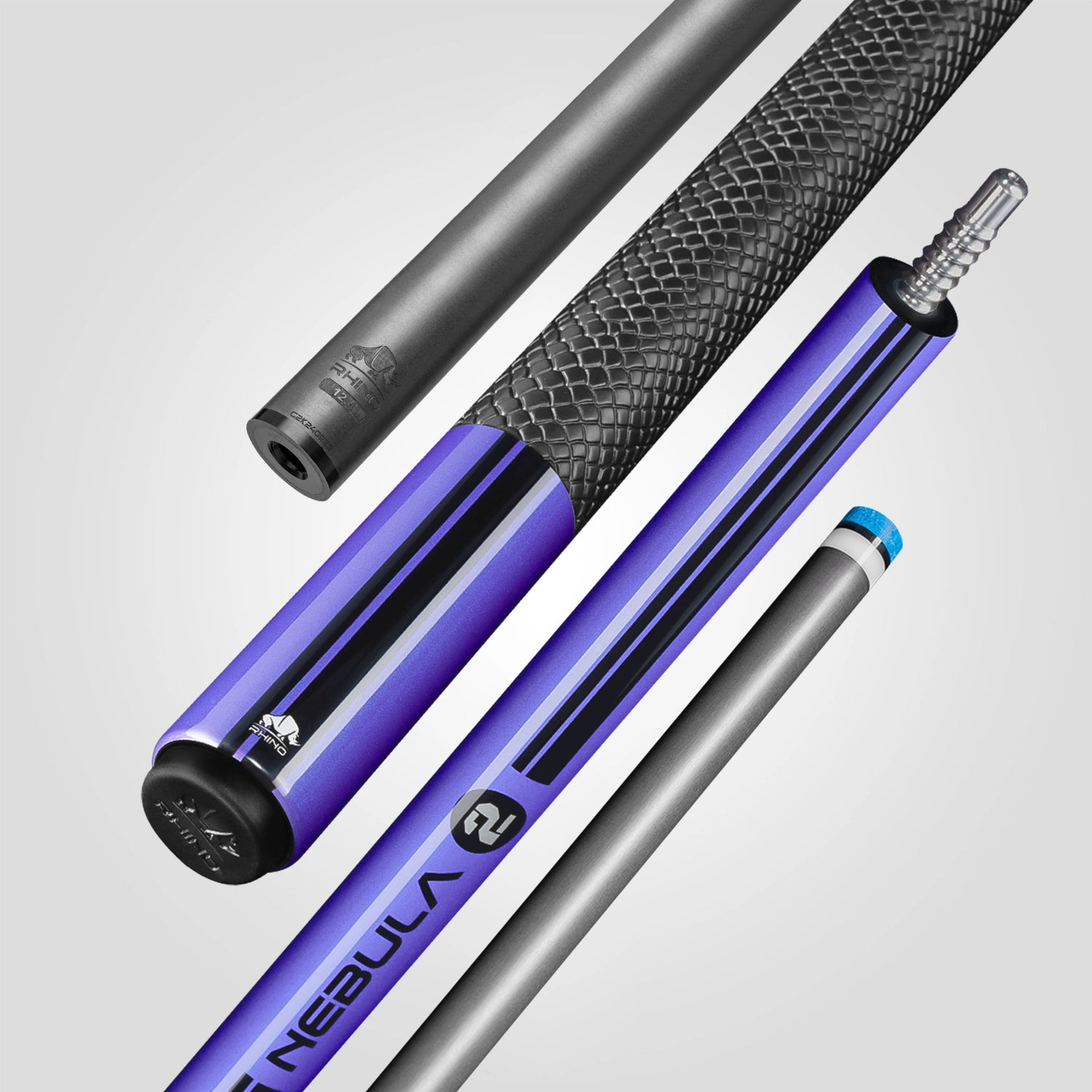 Nebula 2 Pool Cue - Amethyst Purple - Sport Wrap