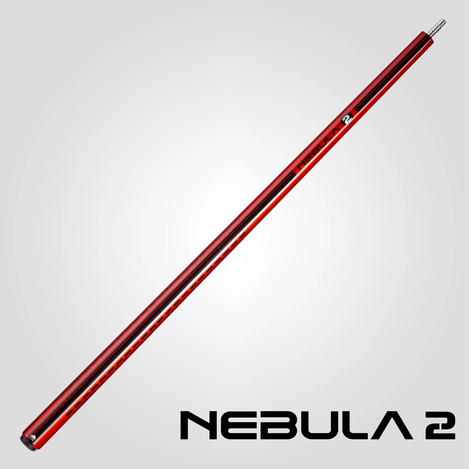 Nebula 2 Pool Cue - Crimson Red - Wrapless