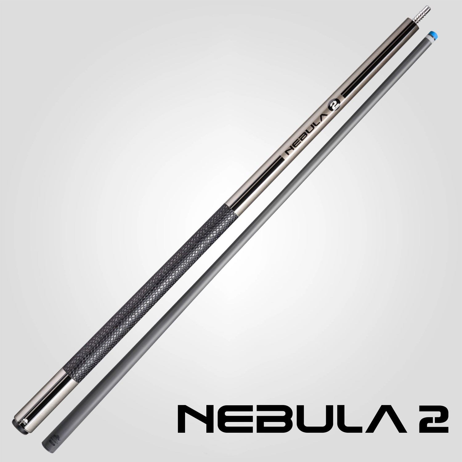 Nebula 2 Pool Cue - Charcoal Gray - Sport Wrap