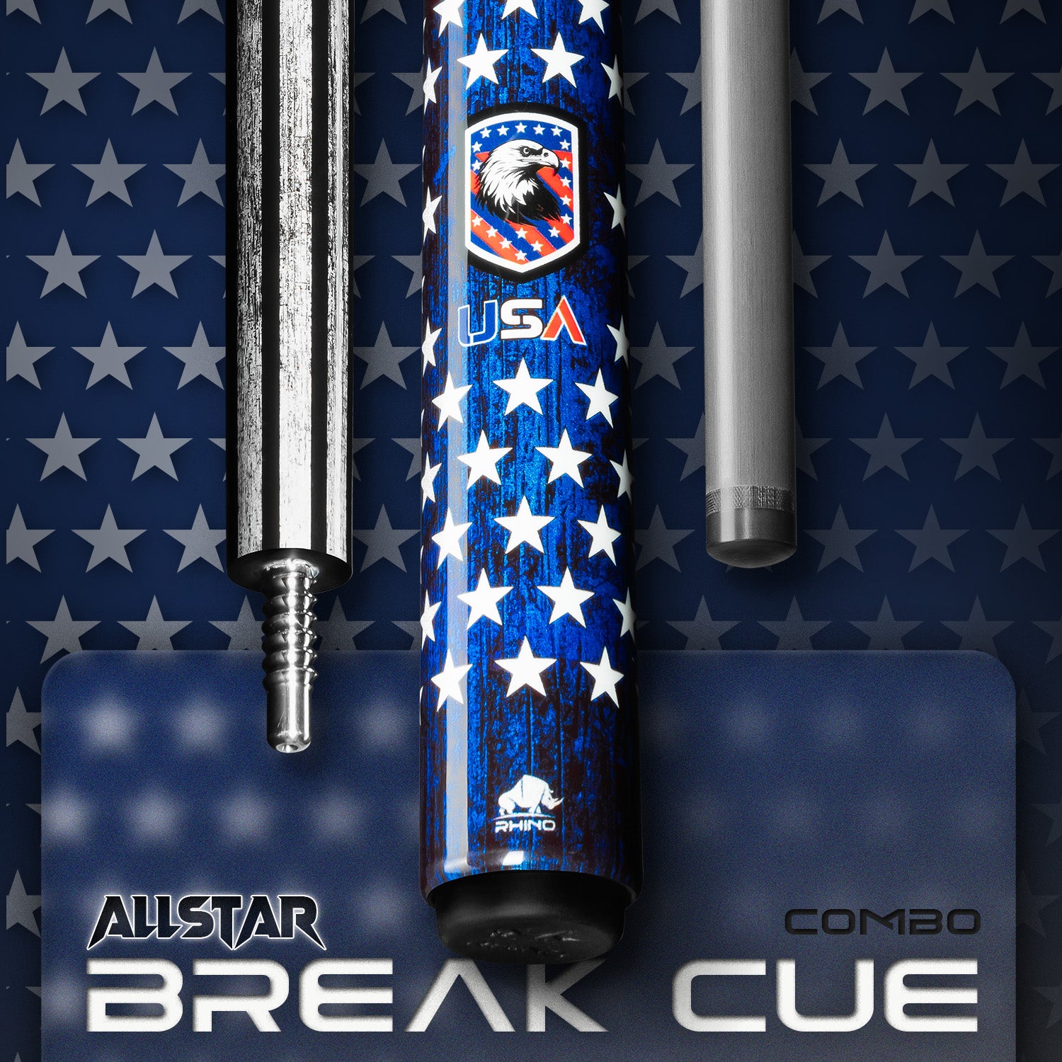 Allstar COMBO: Pool Cue + Jump Cue + Break Cue