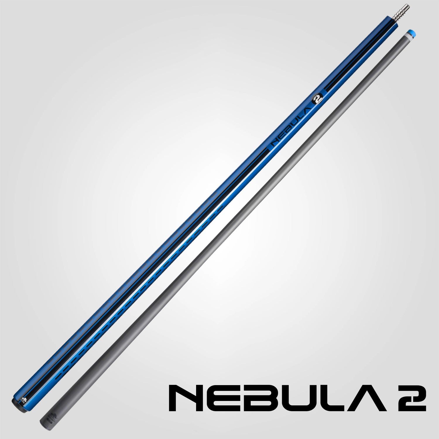 Nebula 2 Pool Cue - Sky Blue - Wrapless