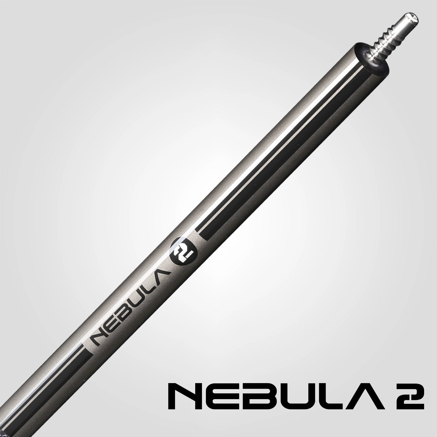 Nebula 2 Pool Cue - Charcoal Gray - Sport Wrap