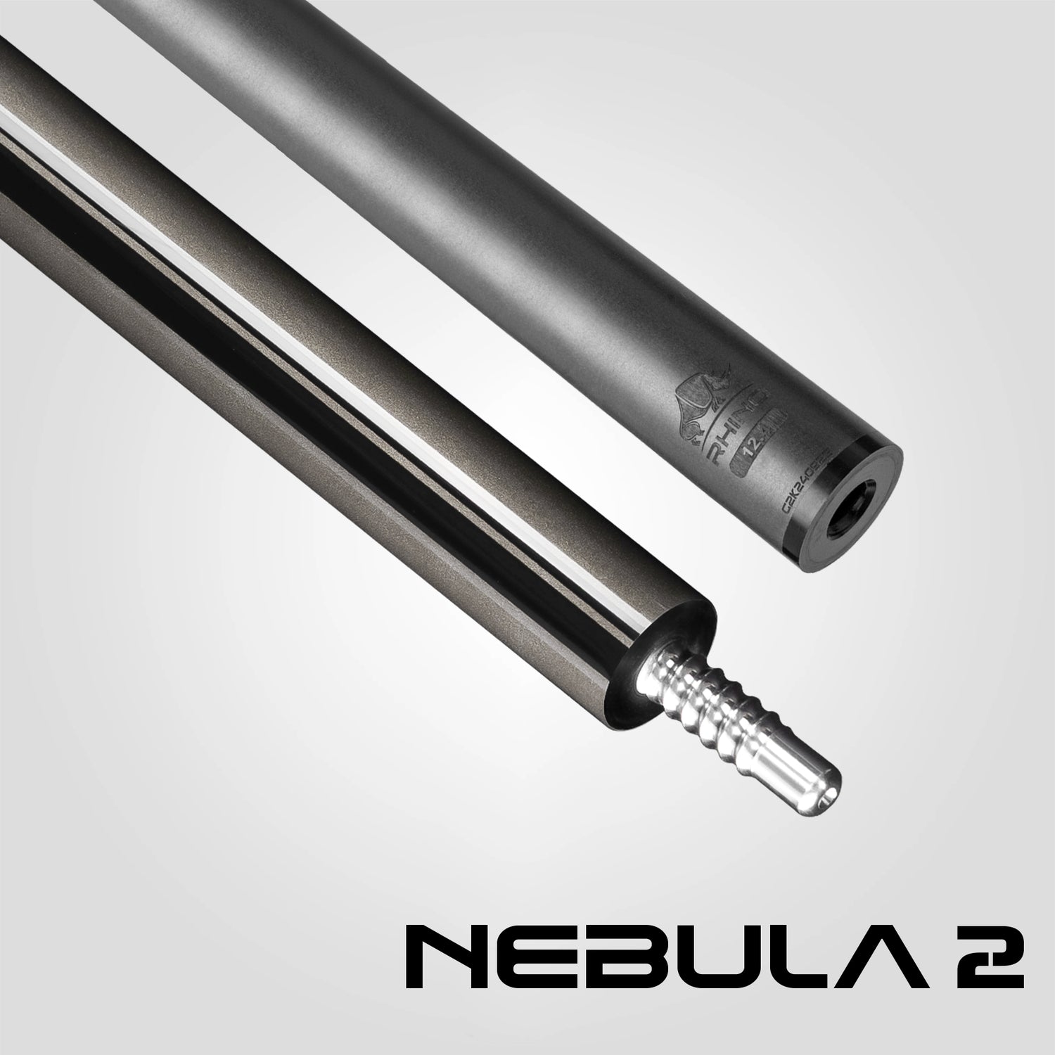 Nebula 2 Pool Cue - Charcoal Gray - Sport Wrap