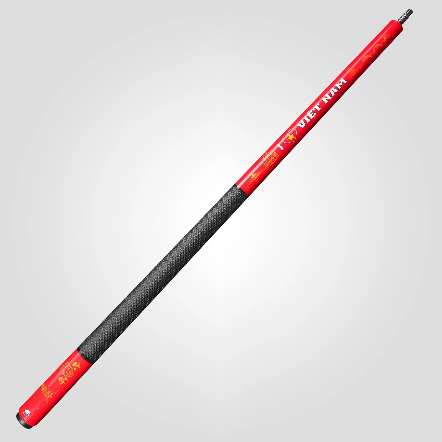 VOYAGER VIETNAM POOL CUE - RED - SPORT WRAP