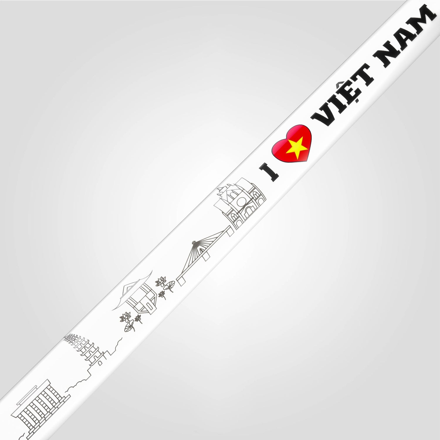 VOYAGER VIETNAM POOL CUE - WHITE - WRAPLESS