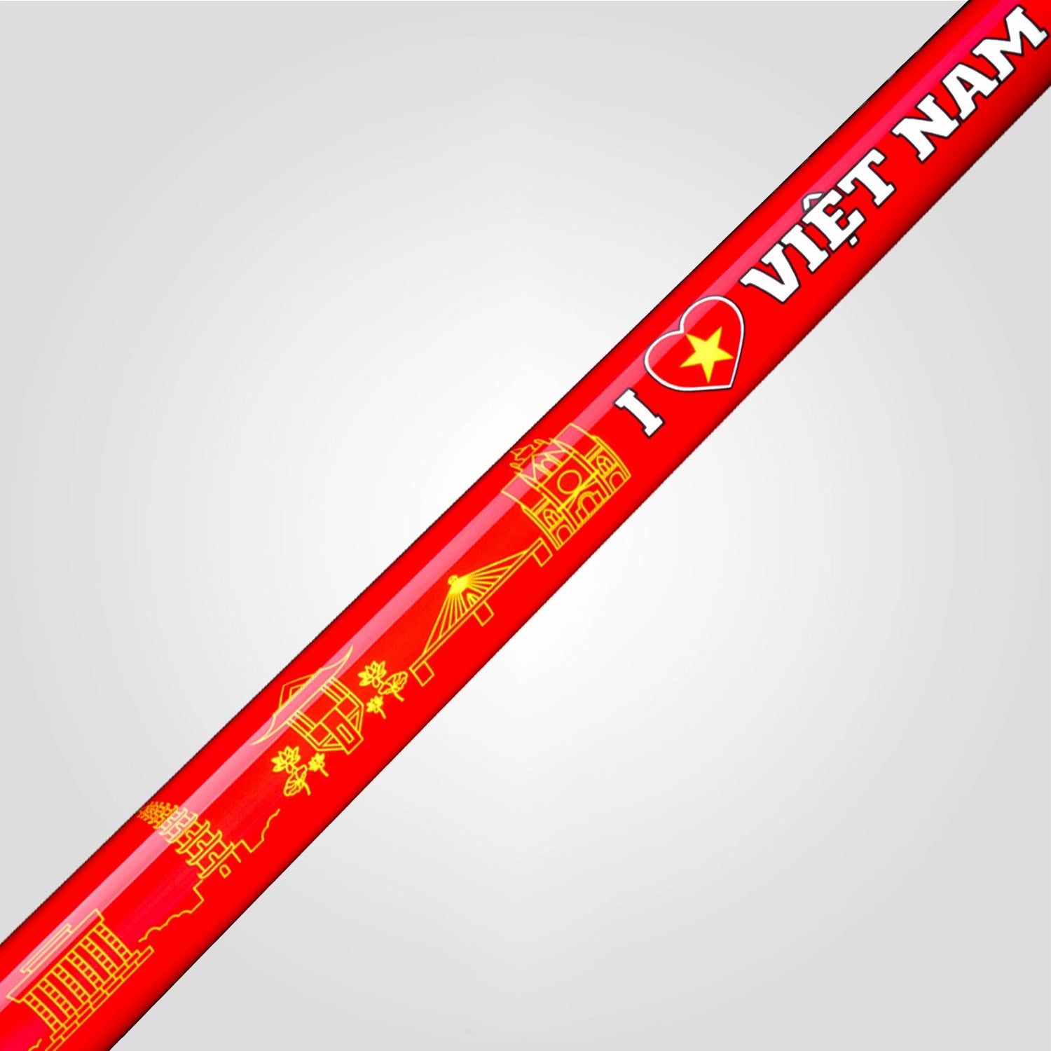 VOYAGER VIETNAM POOL CUE - RED - WRAPLESS