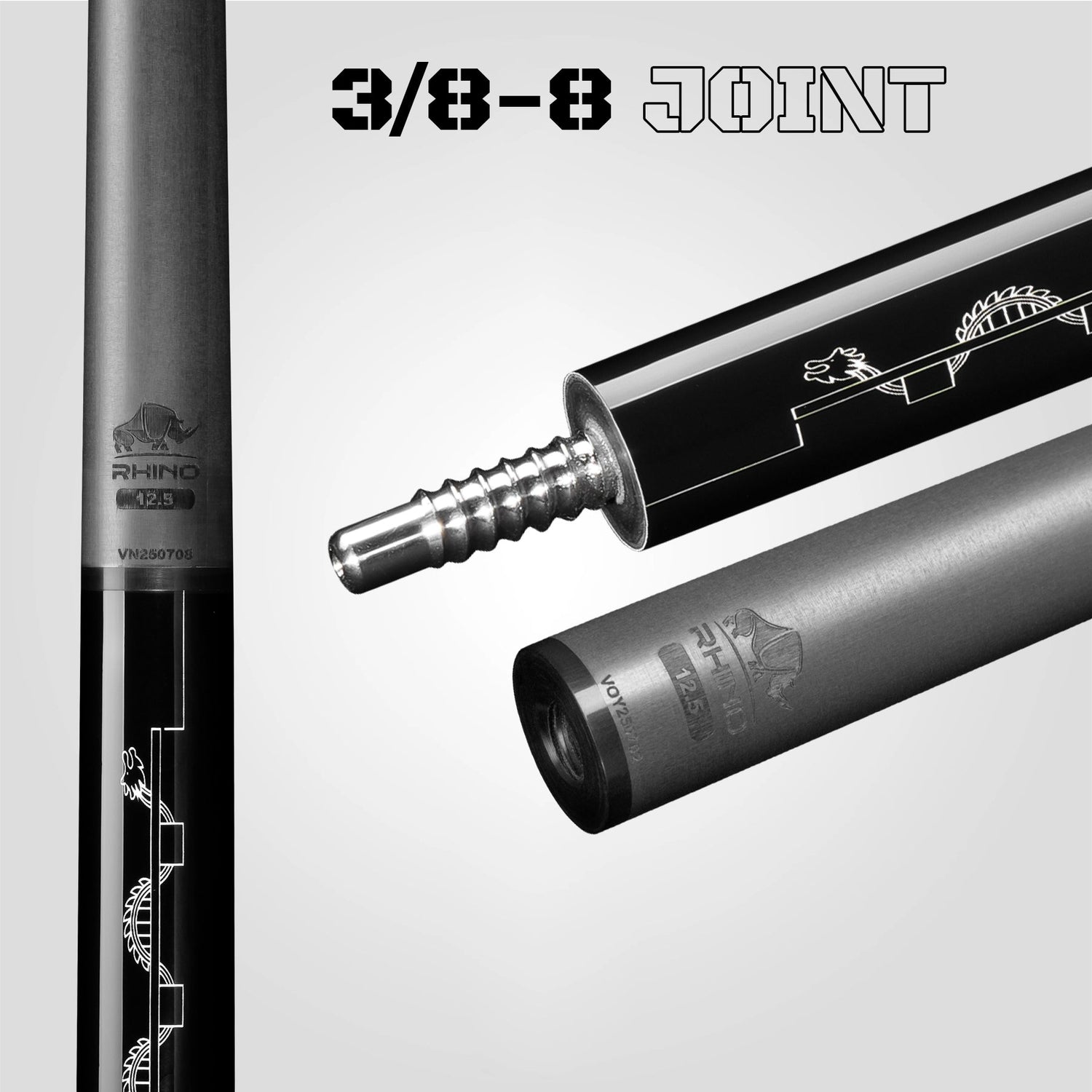 VOYAGER VIETNAM POOL CUE - BLACK - SPORT WRAP