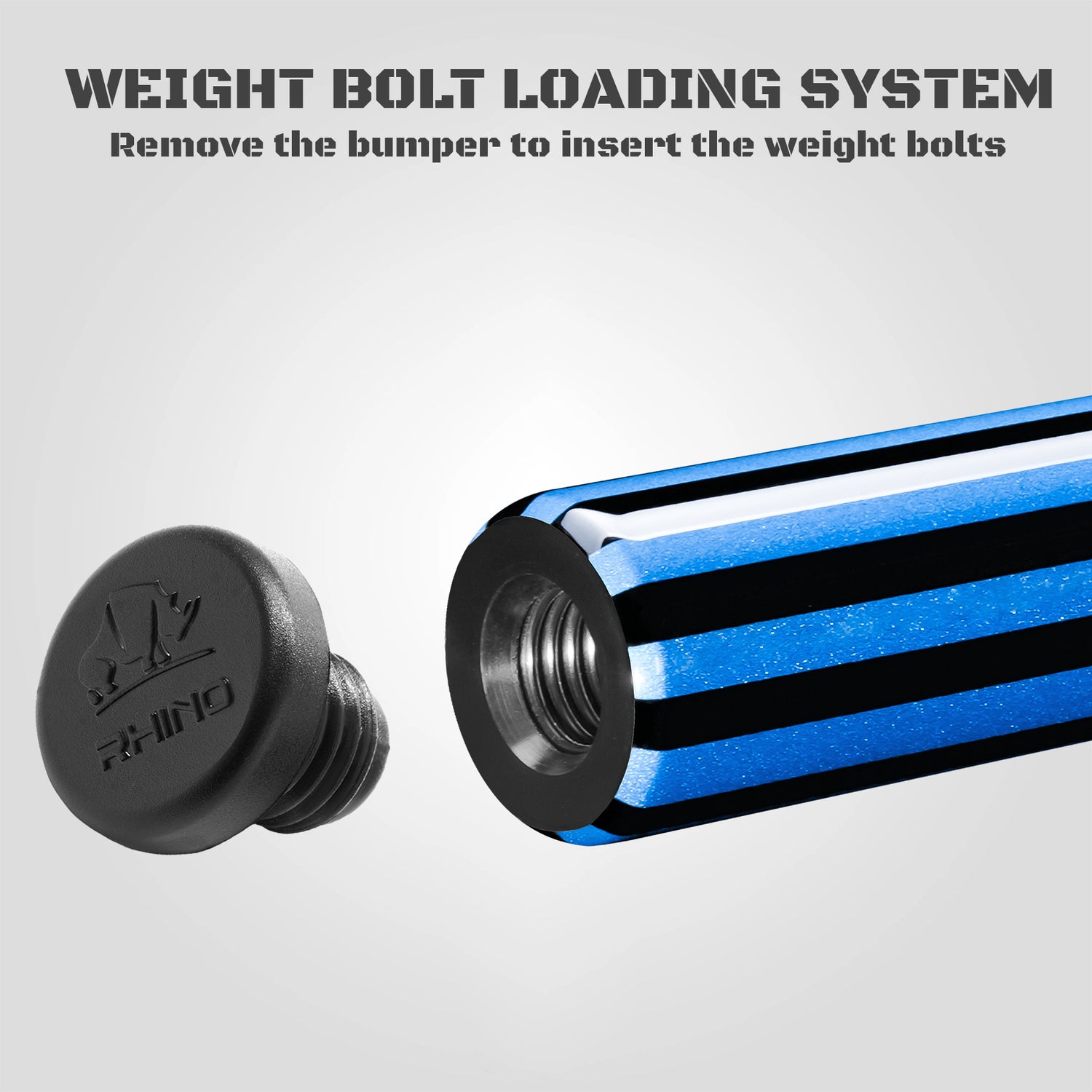 RHINO KOMET II Break Cue - Black & Blue