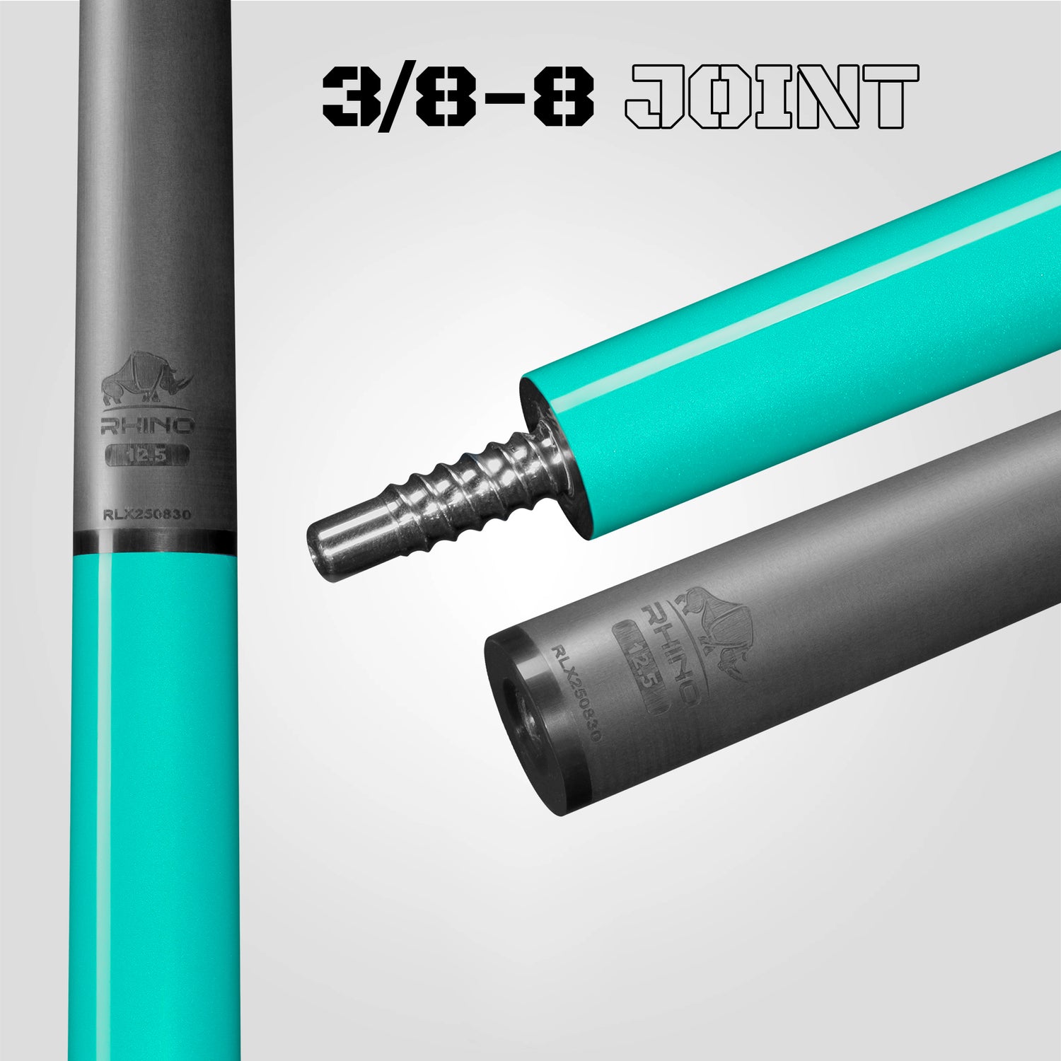 LUMINAX POOL CUE - TROPICAL TURQUOISE