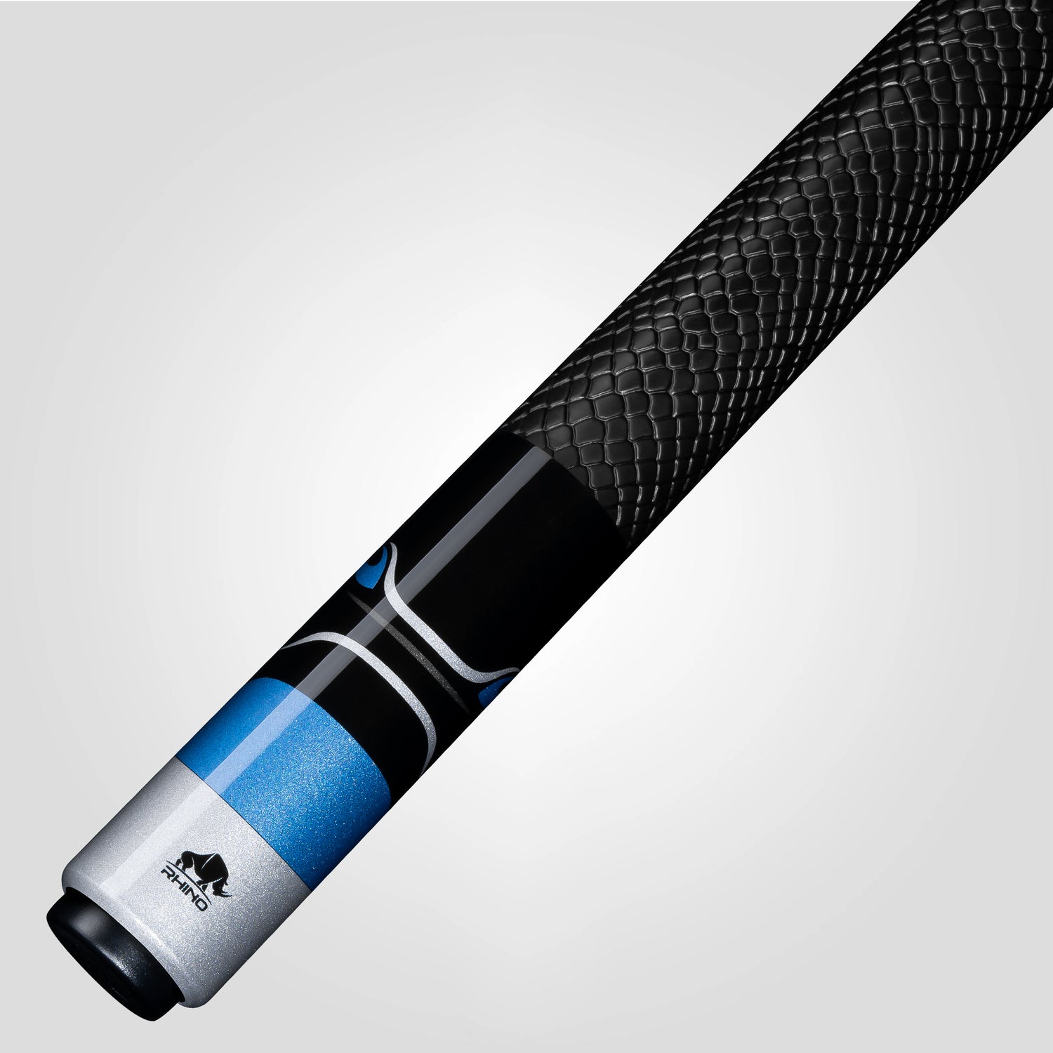 RHINO RACING POOL CUE - VELOCITY BLUE - SPORT WRAP
