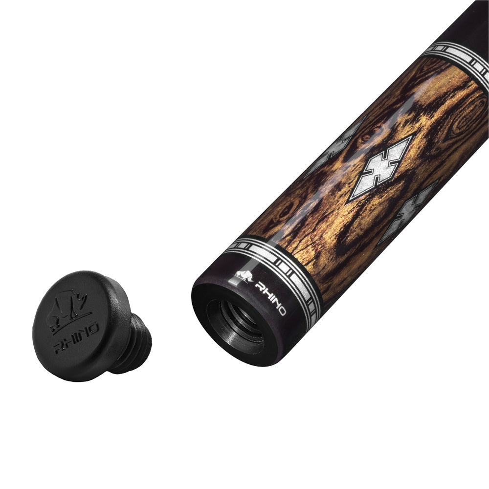 RHINO MUST POOL CUE - MU2 BOCOTE EBONY DIAMOND