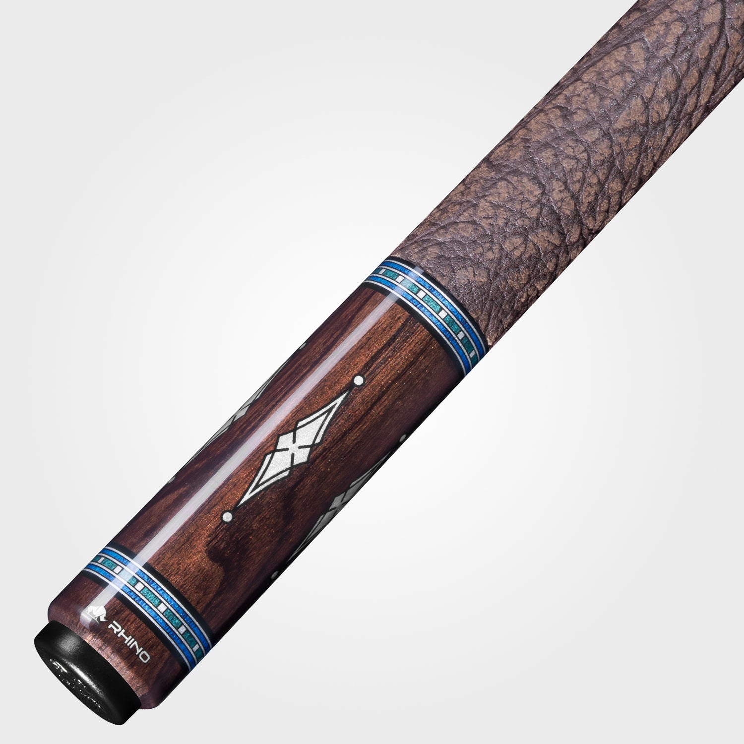 RHINO MUST POOL CUE - MU5 MAPLE AZURE INLAY