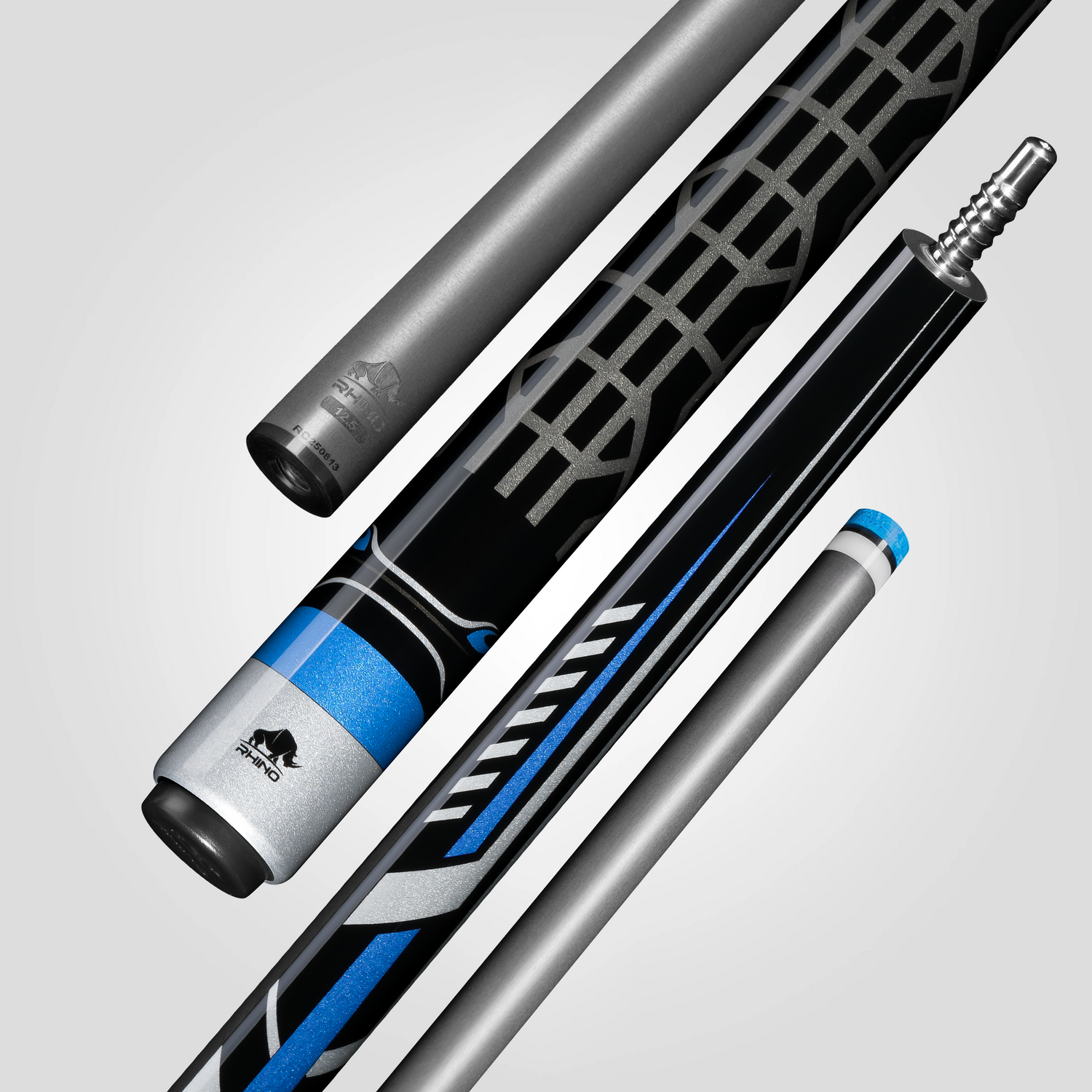 RHINO RACING POOL CUE - VELOCITY BLUE