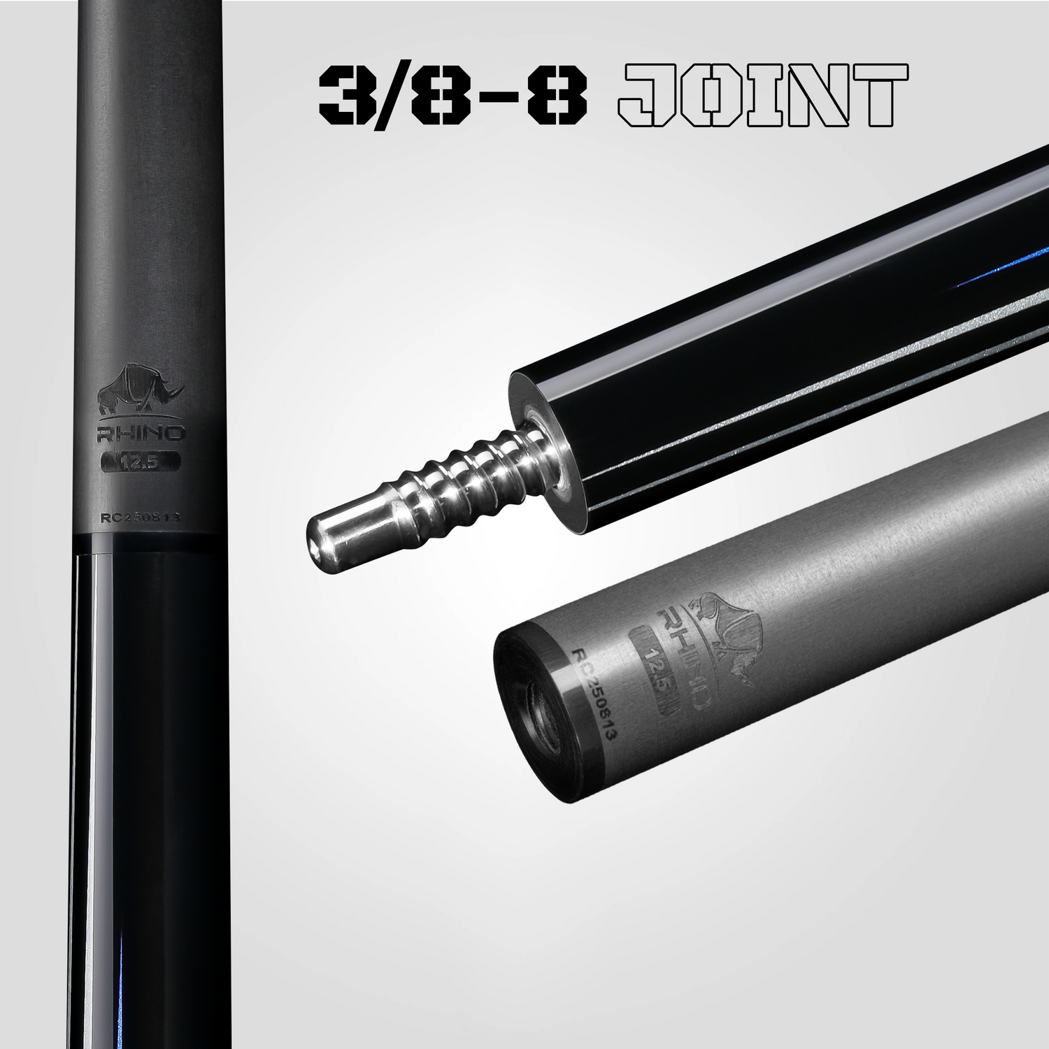 RHINO RACING POOL CUE - VELOCITY BLUE