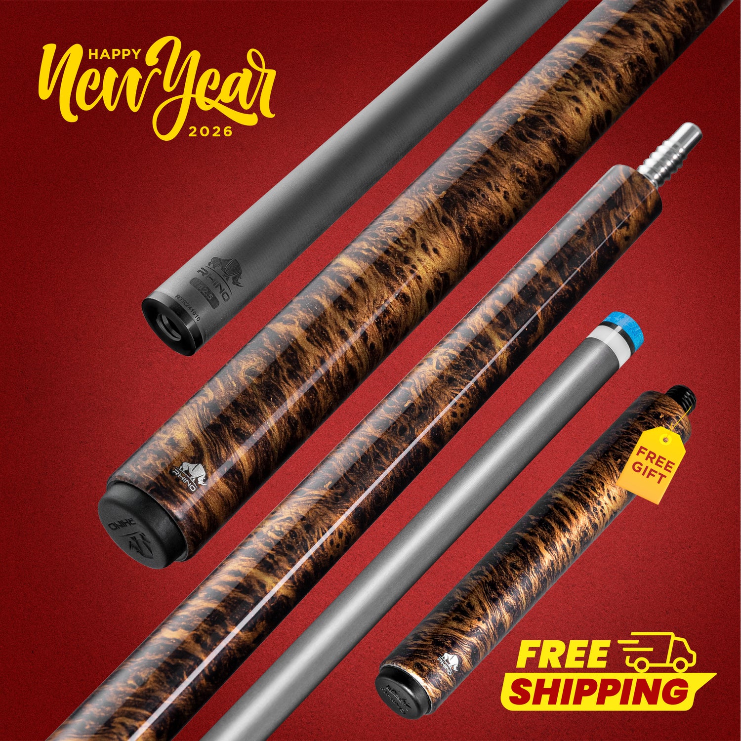 Rhino RETRÔ Pool Cue - Thuya - Wrapless.jpg