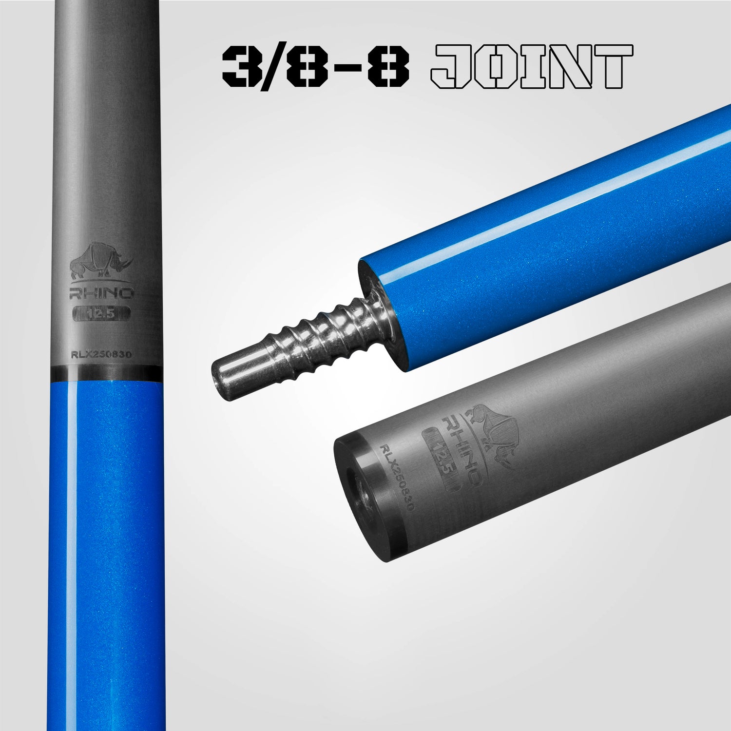 LUMINAX POOL CUE - OCEAN BLUE