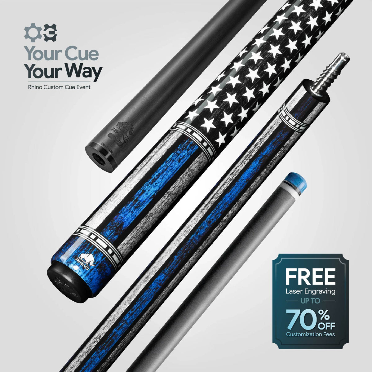 Rhino VOYAGER - ALLSTAR Pool Cue