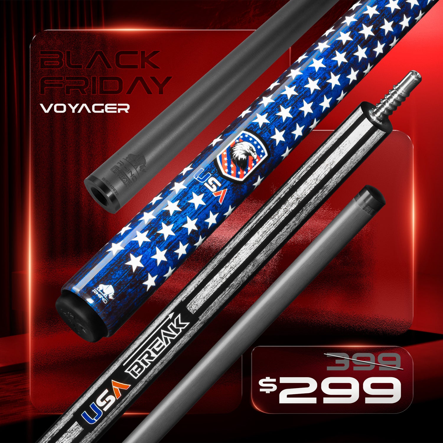 Rhino VOYAGER - ALLSTAR Break Cue
