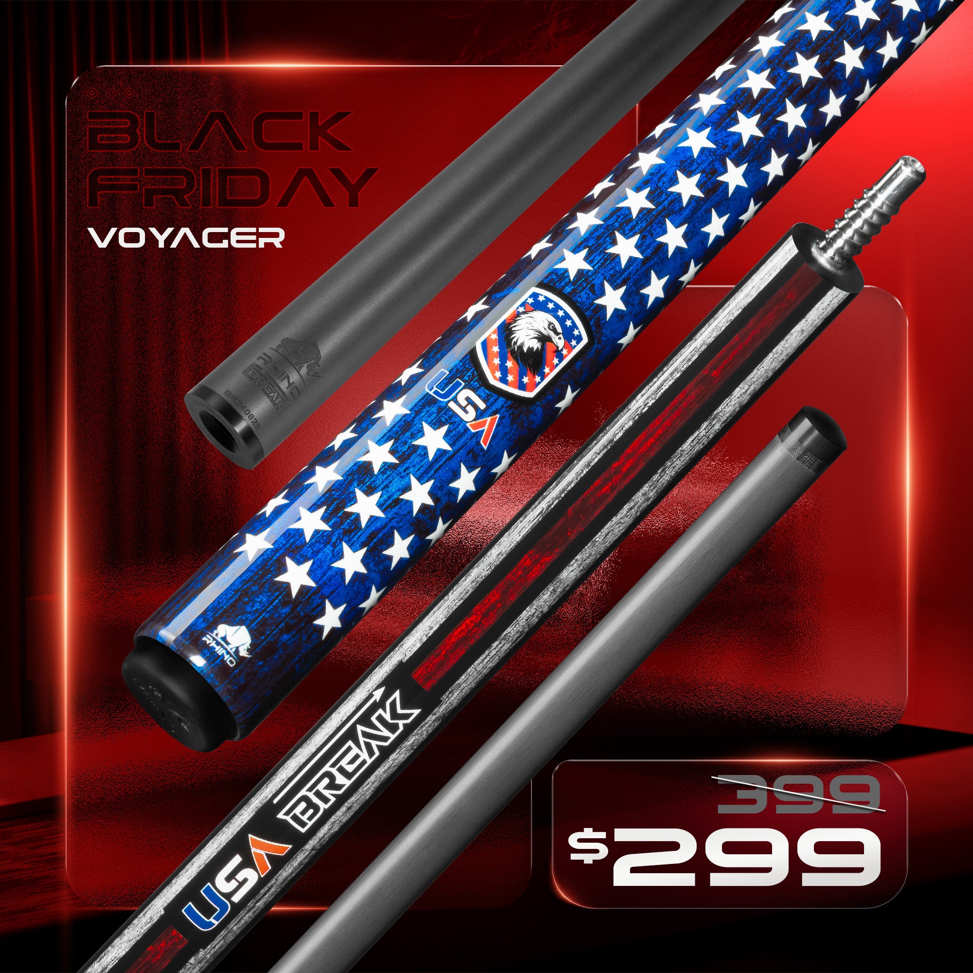 RHINO VOYAGER - USA Break Cue 2025