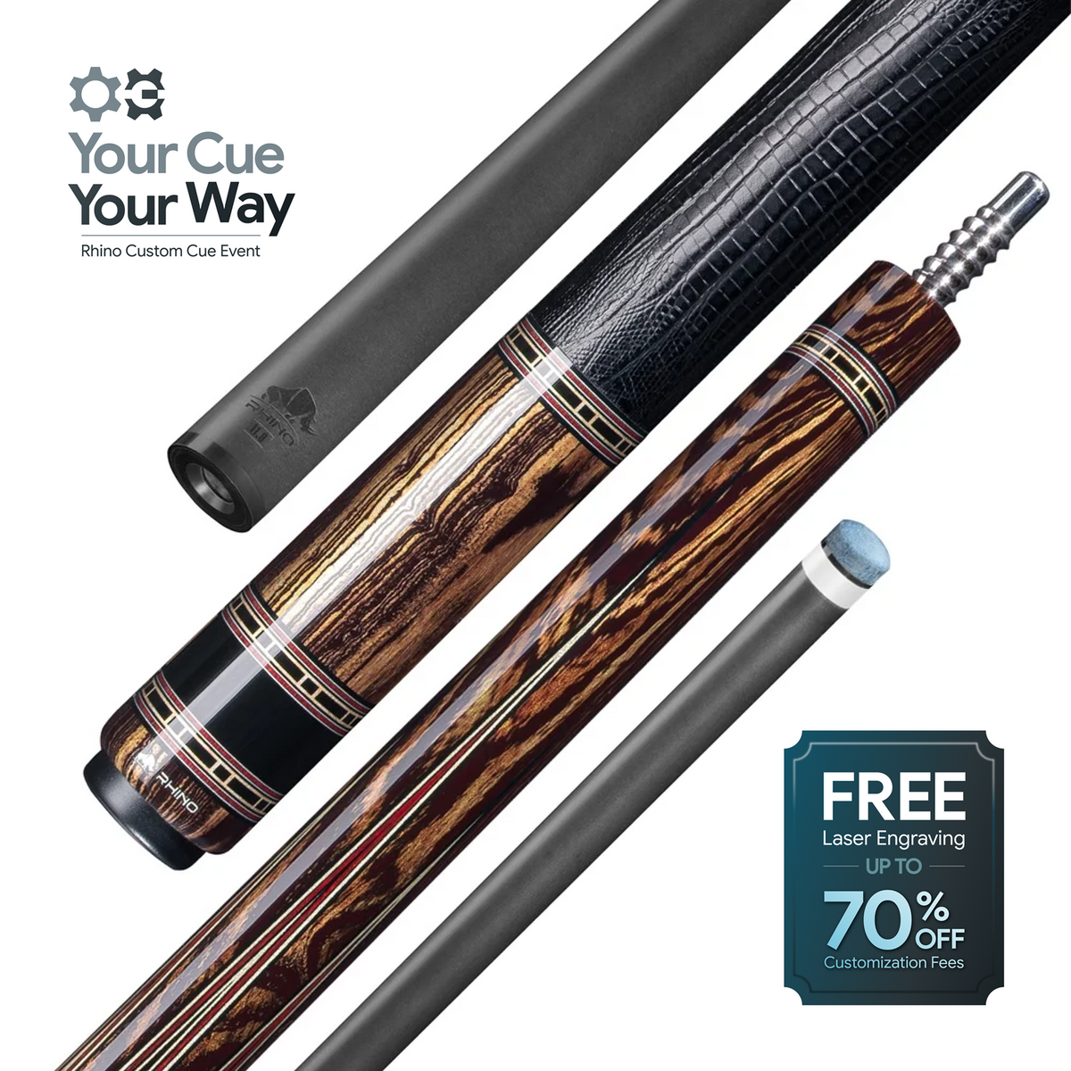 RETRO II POOL CUE - BOCOTE
