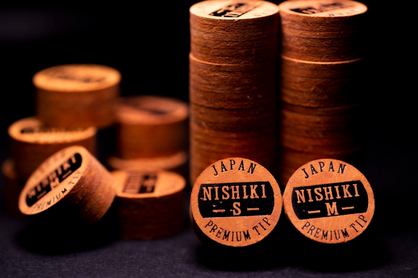NISHIKI PREMIUM POOL CUE TIP - BROWN