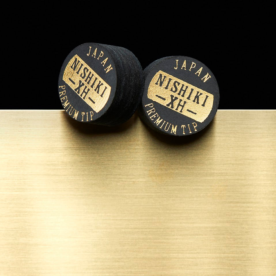 NISHIKI PREMIUM POOL CUE TIP - BLACK