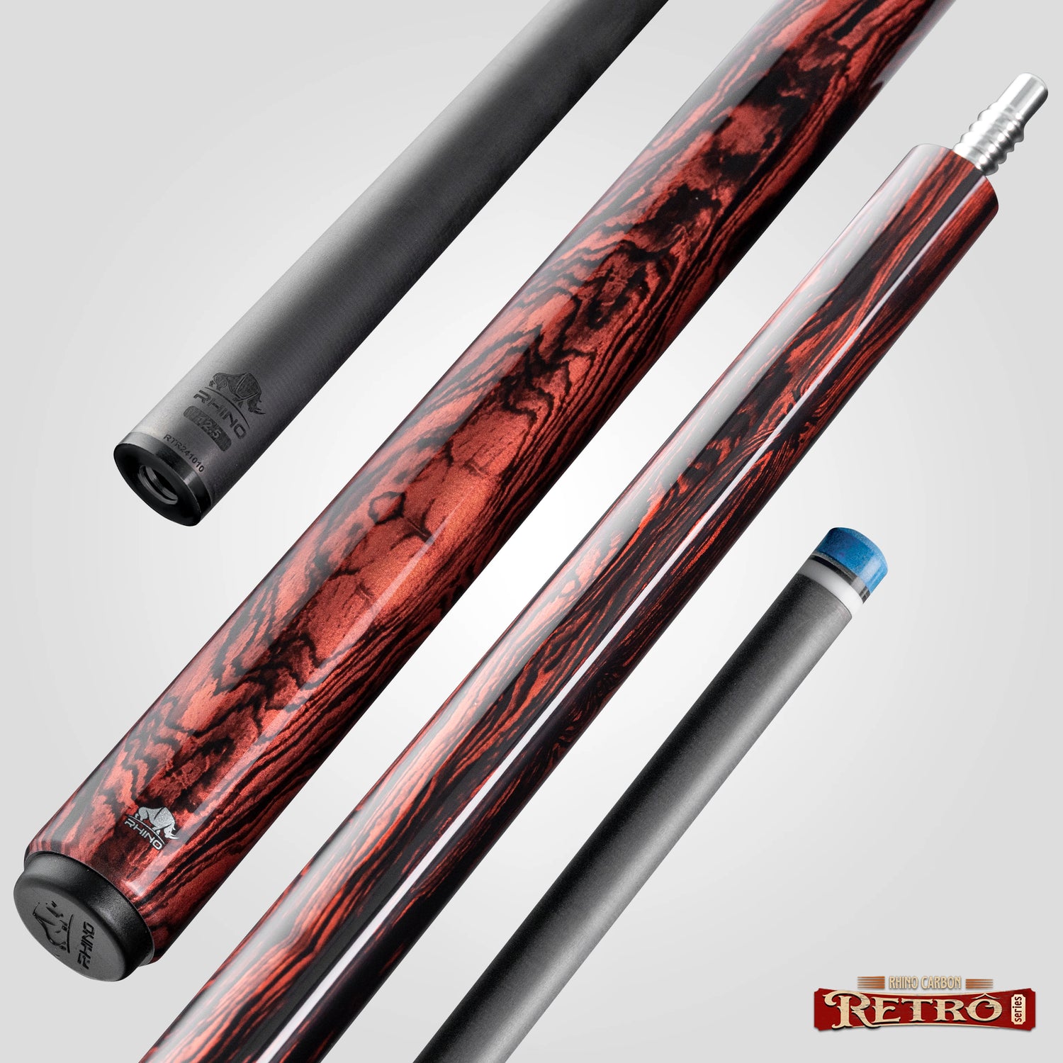 Rhino RETRÔ Pool Cue - Cocobolo - Wrapless