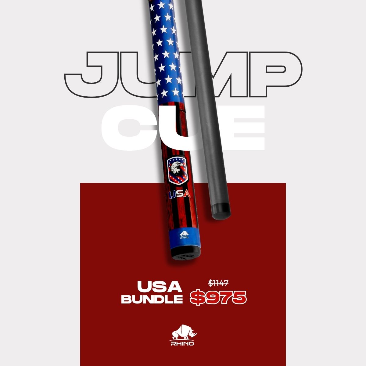 USA COMBO: Pool Cue + Jump Cue + Break Cue