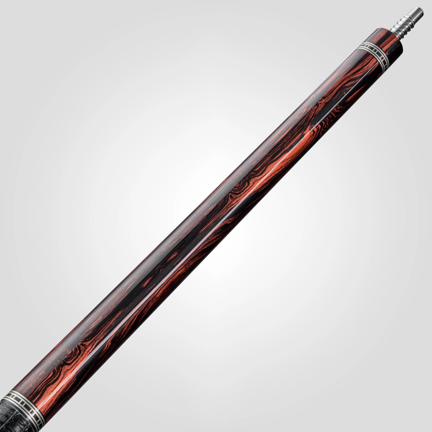 Rhino RETRÔ Pool Cue - Cocobolo - Crocodile Embossed Microfiber Leather Wrap