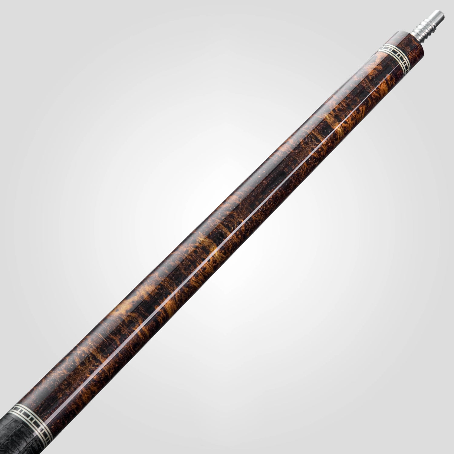 Rhino RETRÔ Pool Cue - Thuya - Crocodile Embossed Microfiber Leather Wrap