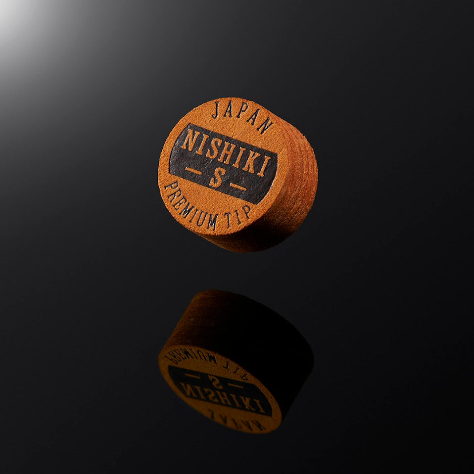 NISHIKI PREMIUM POOL CUE TIP - BROWN