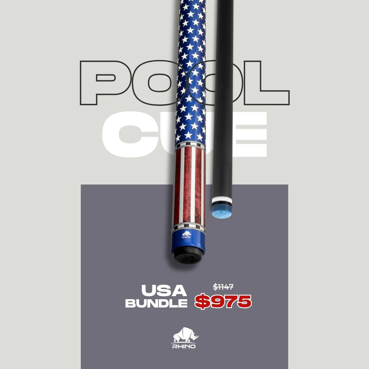 USA COMBO: Pool Cue + Jump Cue + Break Cue