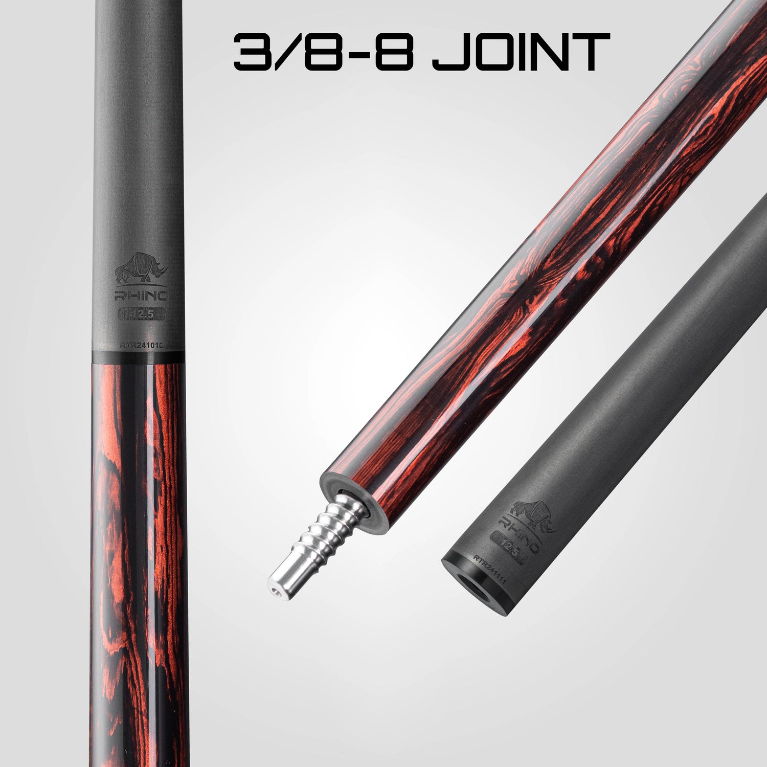 Rhino RETRÔ Pool Cue - Cocobolo - Wrapless