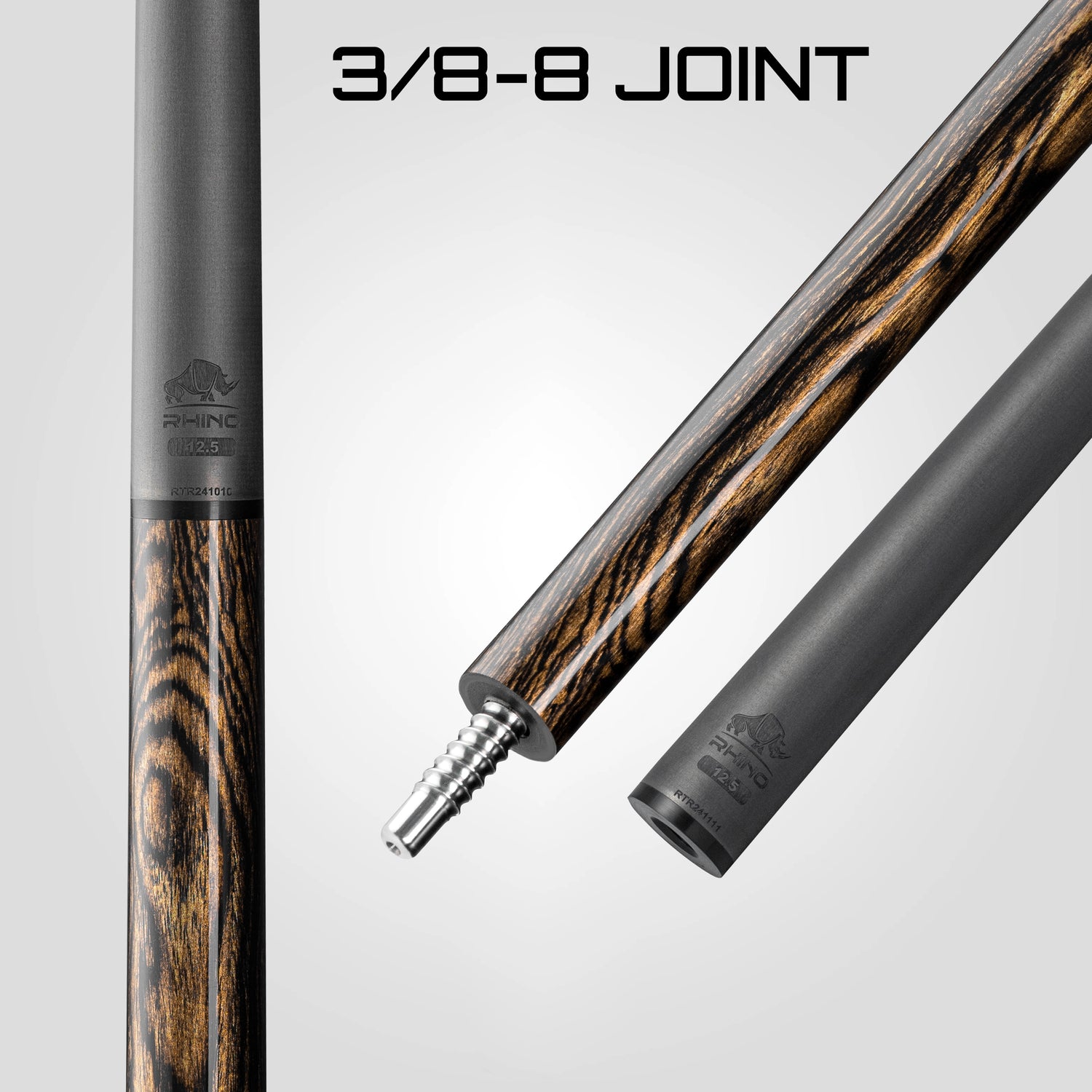 Rhino RETRÔ Pool Cue - Bocote - Wrapless