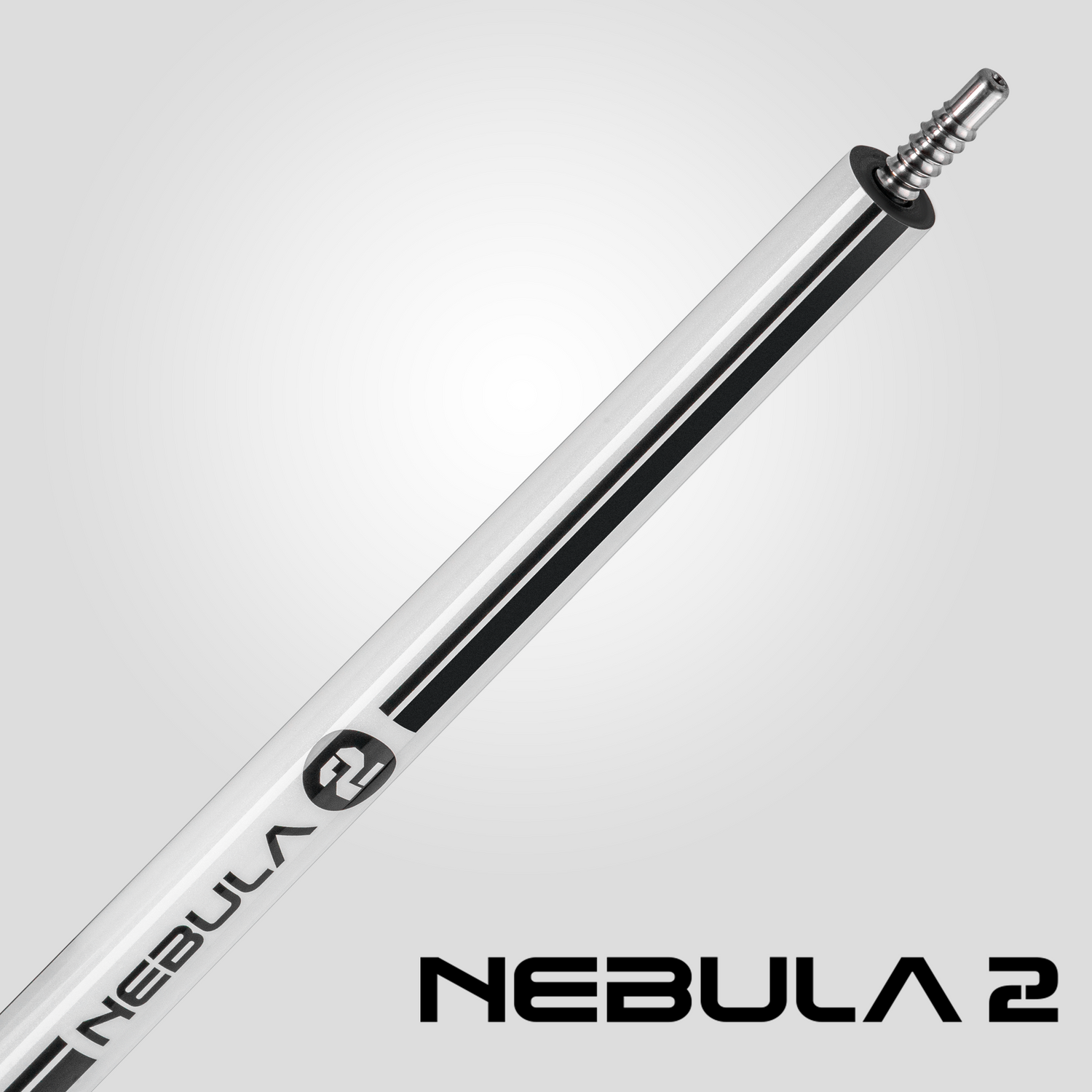 Nebula 2 Pool Cue - puhdas valkoinen