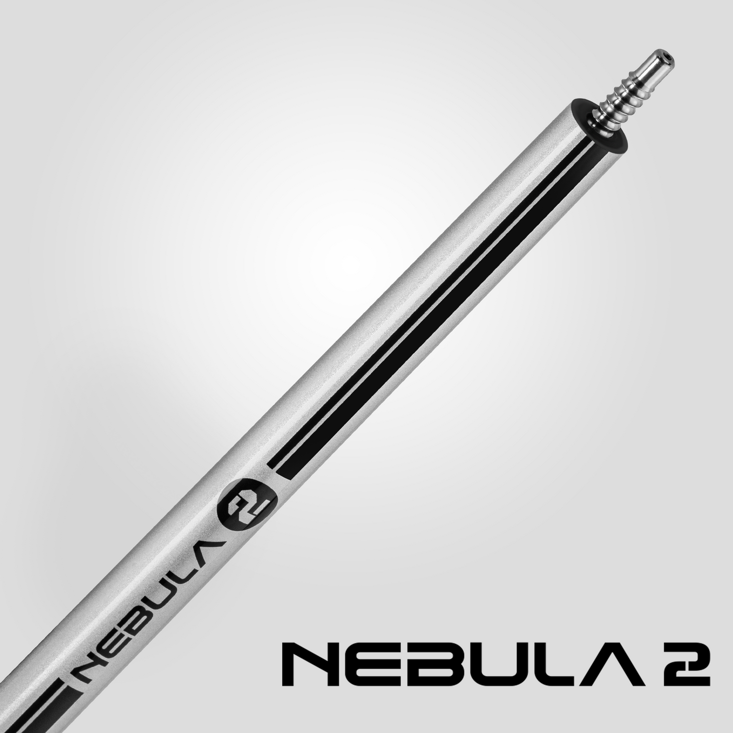 Nebula 2 Pool Cue - hopea metallinen