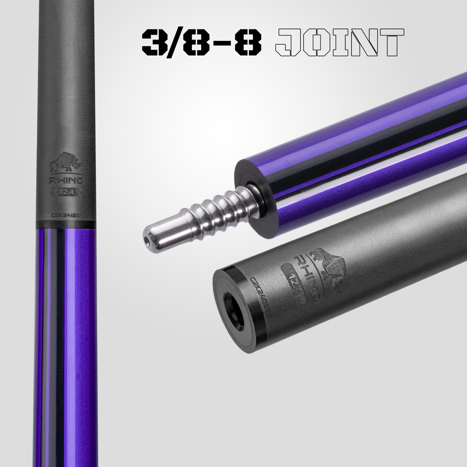 Nebula 2 Pool Cue - Amethyst Purple