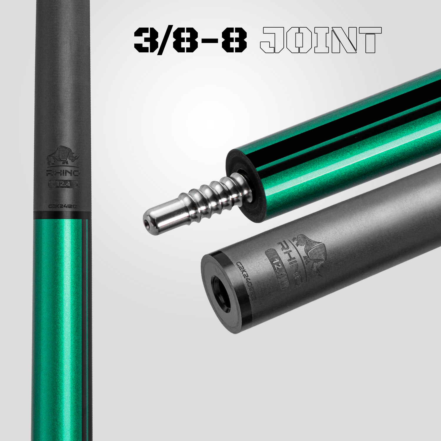 Nebula 2 Pool Cue - Emerald Green