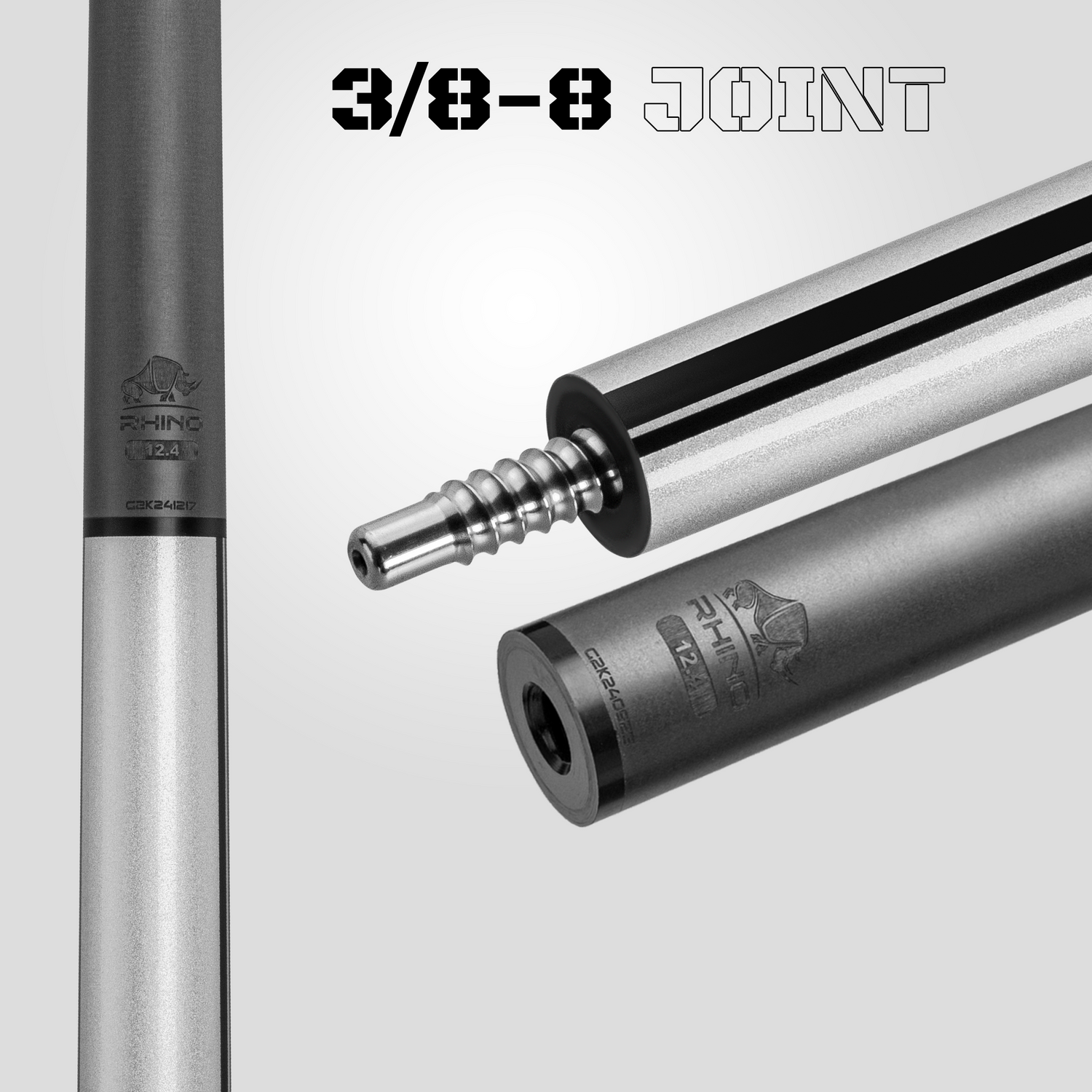 Nebula 2 Pool Cue - Silver Metallic – RHINO BILLIARDS Nebula 2 Pool Cue - Silver Metallic – RHINO BILLIARDS