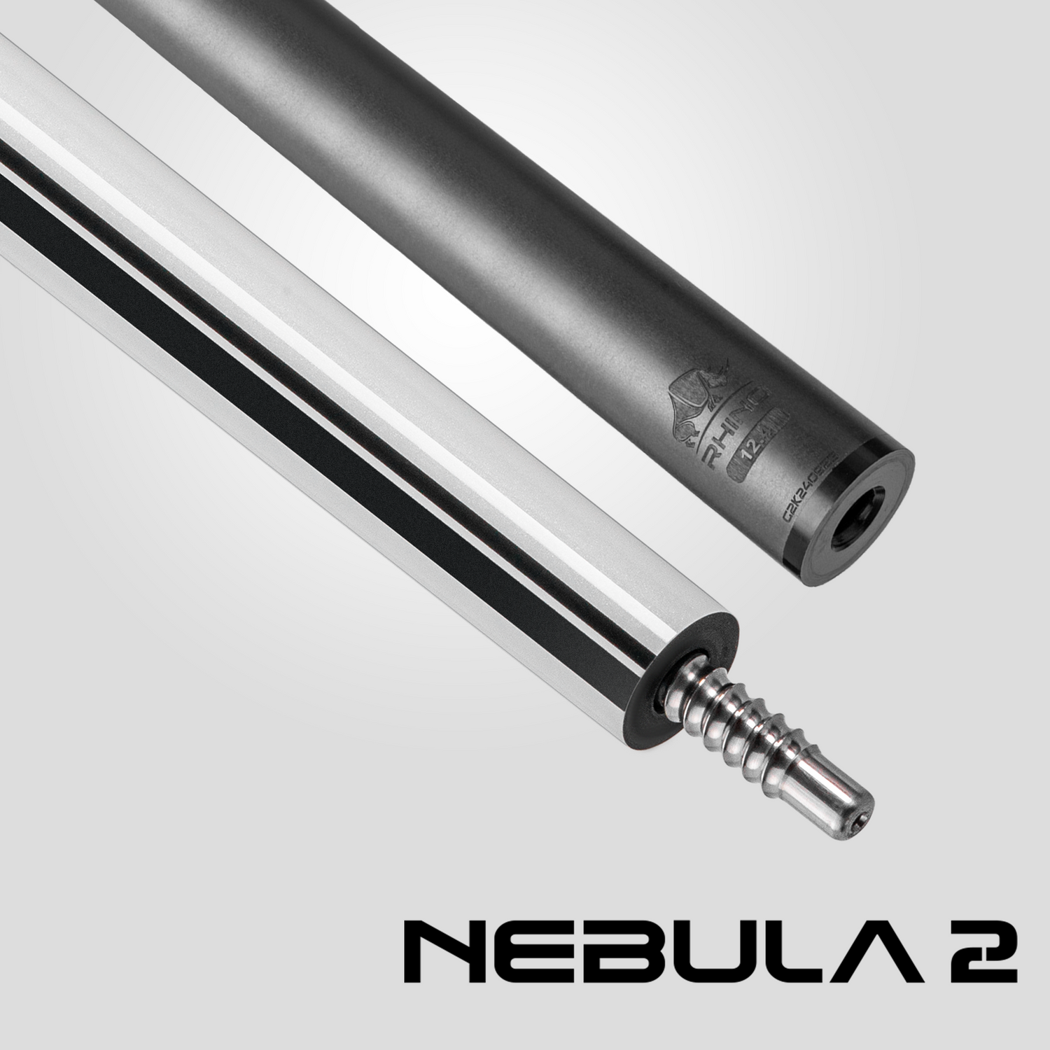 Nebula 2 Pool Cue - puhdas valkoinen