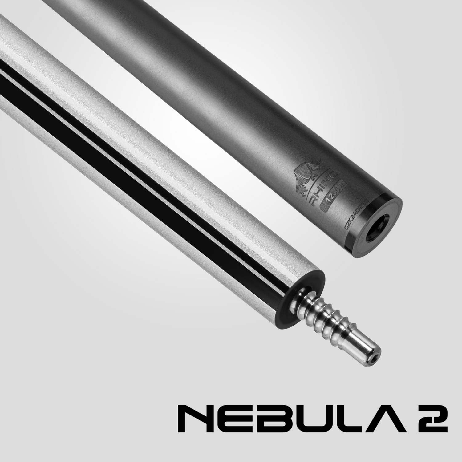 Nebula 2 Pool Cue - Silver Metallic – RHINO BILLIARDS Nebula 2 Pool Cue - Silver Metallic – RHINO BILLIARDS