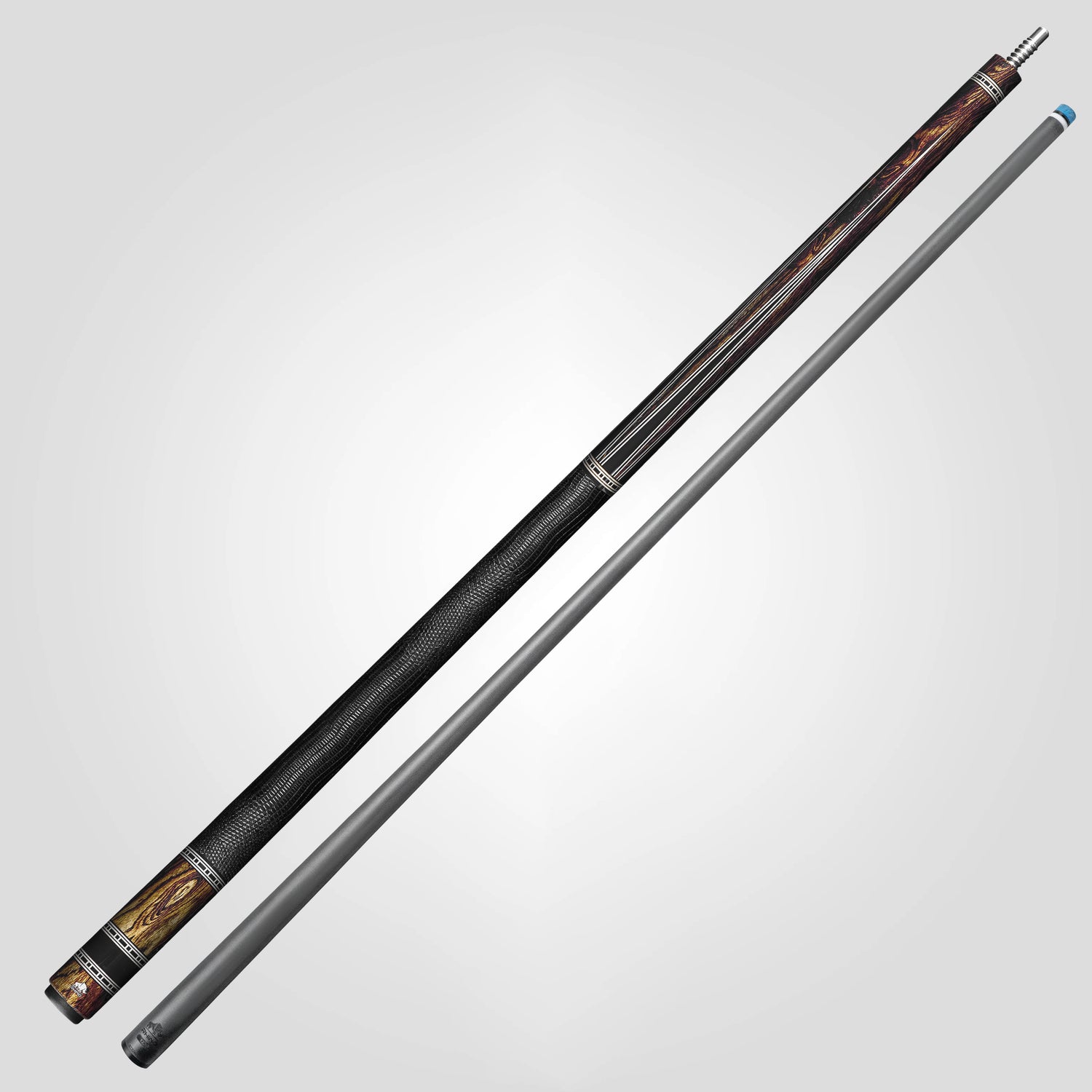 Rhino RETRÔ Pool Cue - Bocote - Lizard Embossed Microfiber Leather Wrap & Point