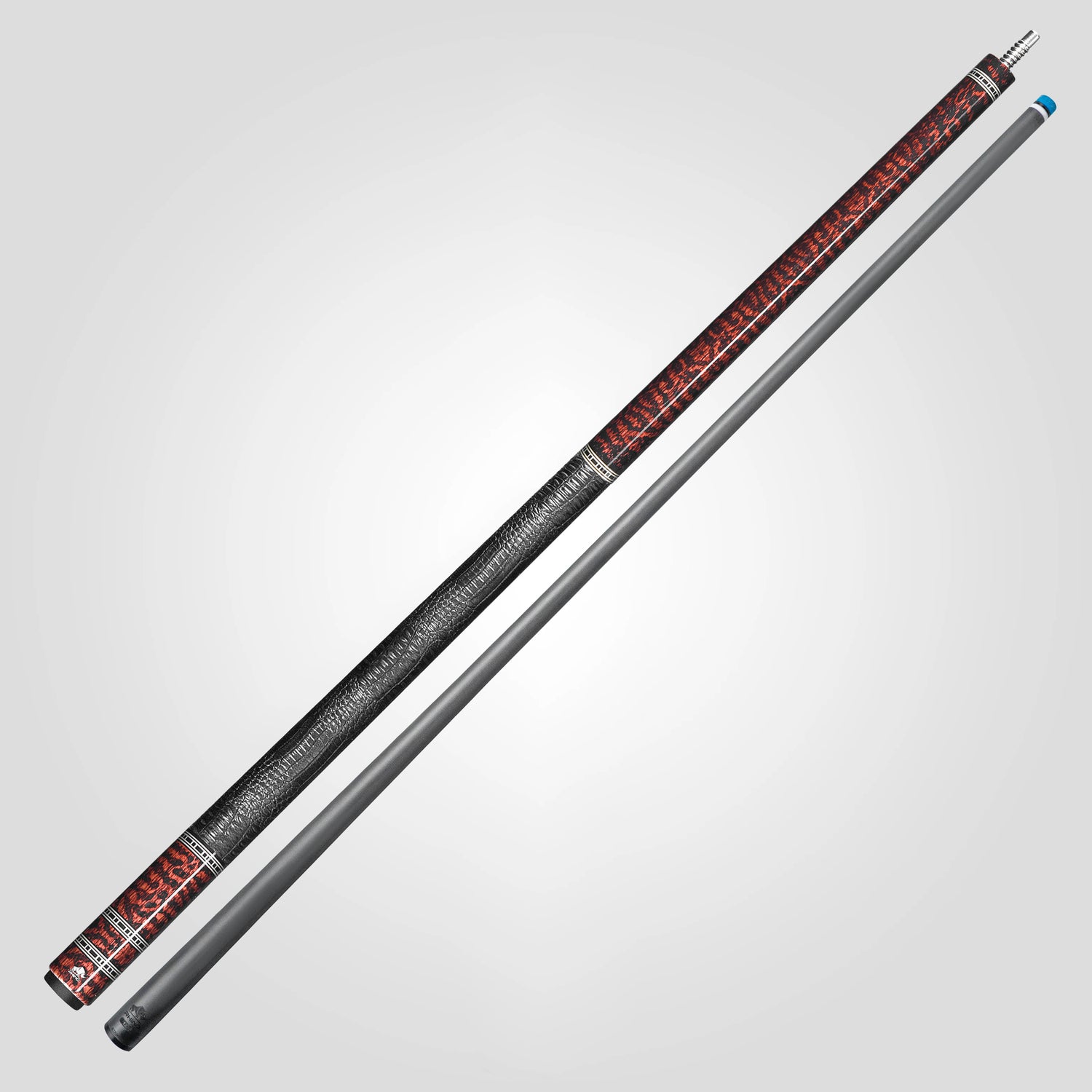 Rhino RETRÔ Pool Cue - Snake - Crocodile Embossed Microfiber Leather Wrap